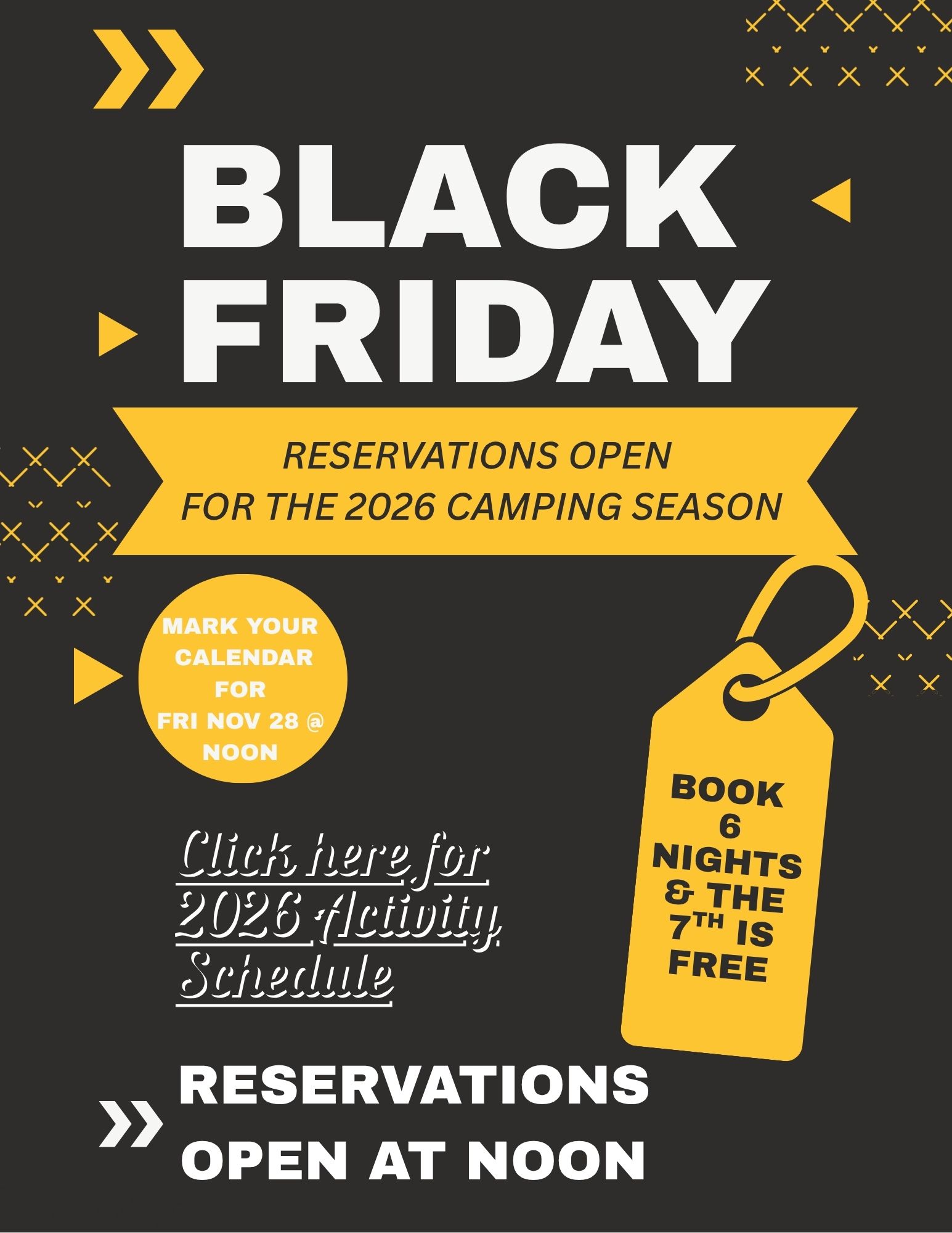 2026 Camping Weekend Events at Gateway Park Campground