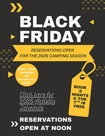 2026 Camping Weekend Events at Gateway Park Campground