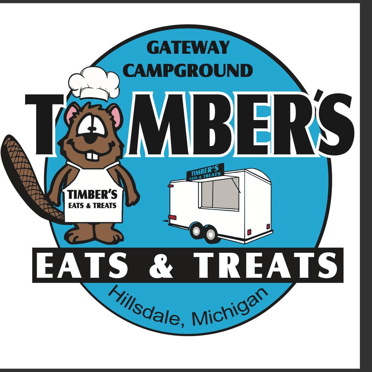 Timbers Eats & Treats Food Truck – Hillsdale, Michigan Timbers Eats & Treats food truck at Gateway Park Campground in Hillsdale, Michigan